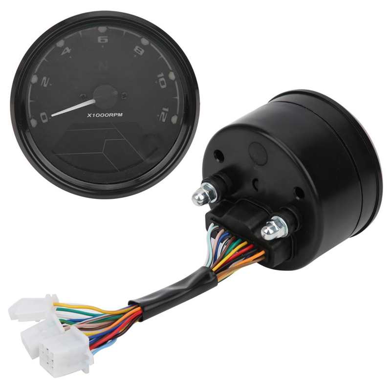 Quadro Strumenti Painel De Instrumentos Motorfiets Snelheidsmeter Led Multi‑function Digitale Indicator Dial Blue Backlit Dc 12V