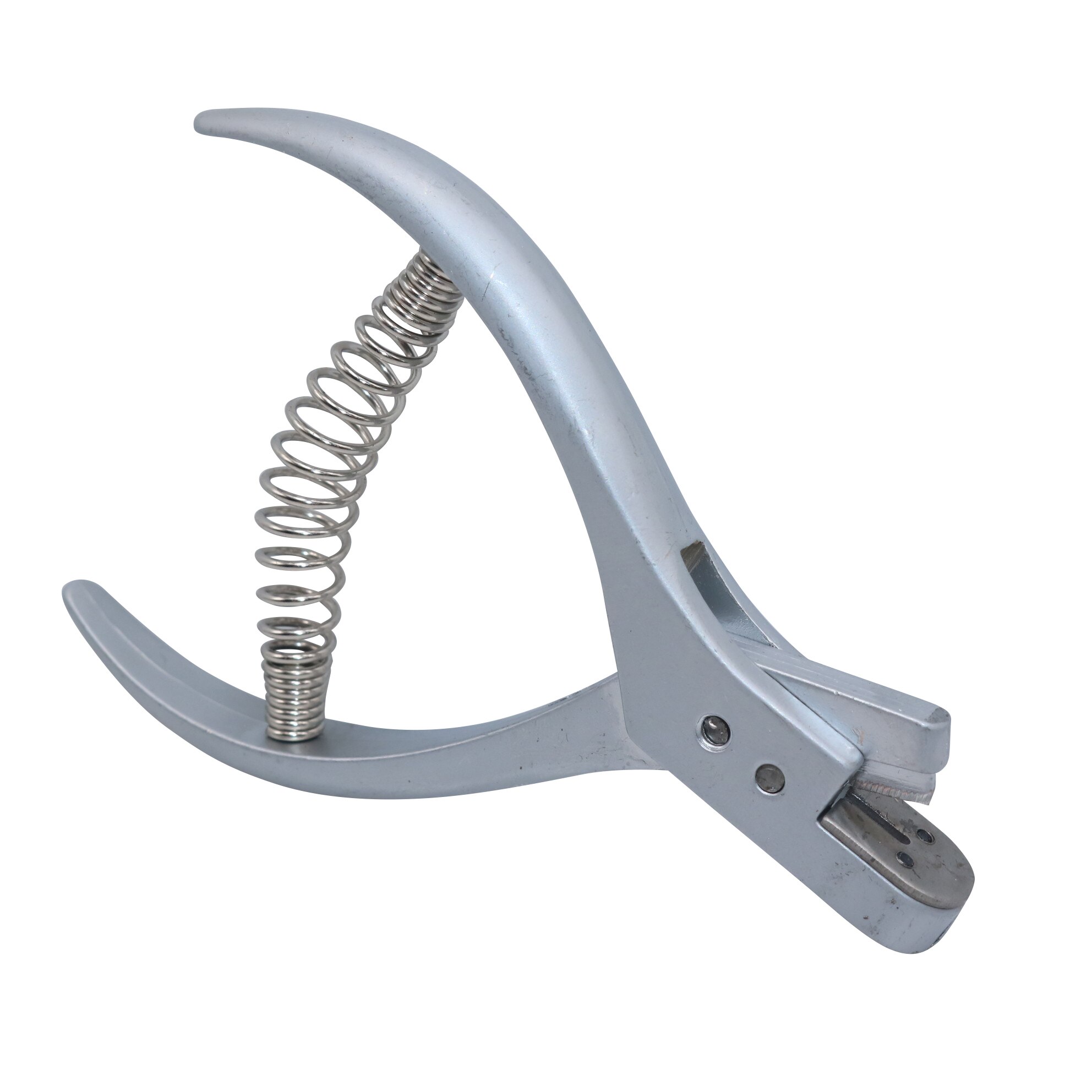 Perforadora de un solo orificio para ropa, alicates de prueba para tablero de ropa, escuela, oficina, perforadora de Metal, perforadora de papel de mano, 1 ud.: 1 Pcs Sliver