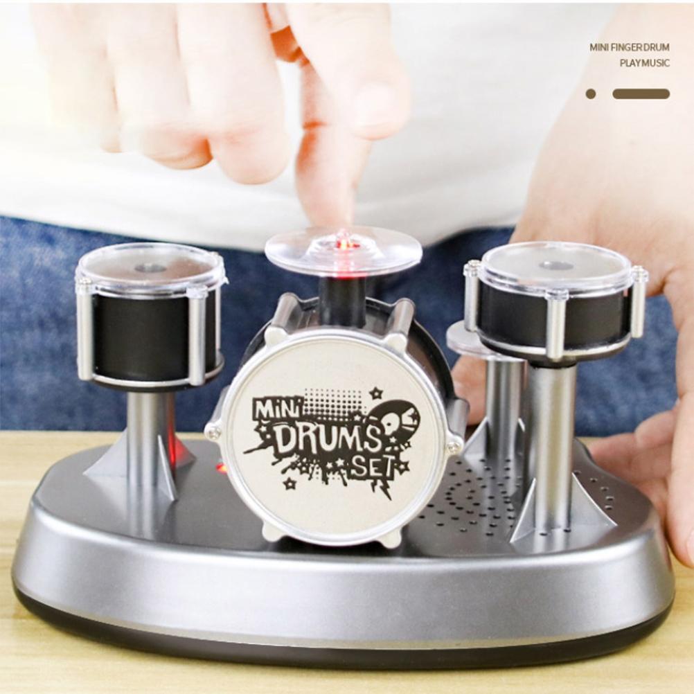 Exqusite Mini Musician Convert Drum Kit Finger Touch Mini Drums Percussion Toys Give Friends