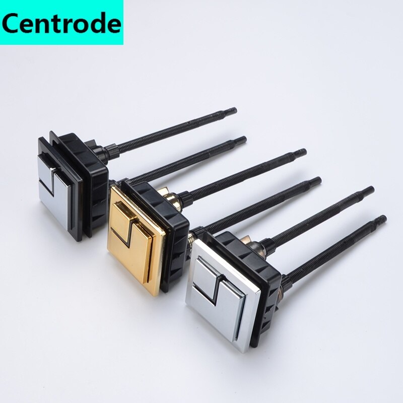 Toilet flush button switch, toilet tank button, square double button, toilet button accessories, universal