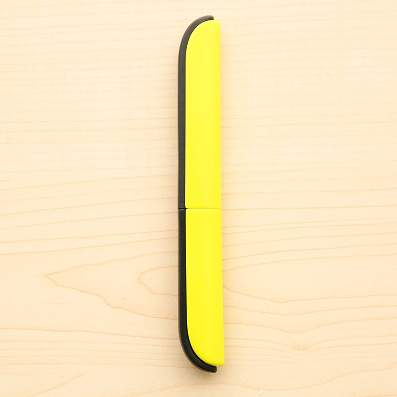 Student multiple colour foldable portable scissors office safe school home art preschool kids stationery blunt nib protection: Yellow