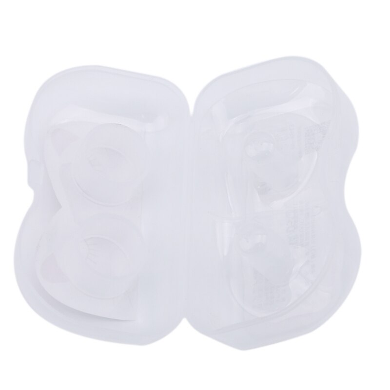 2Pcs Pregnant Woman Silicone Nipple Shield Silica Gel Nipple Protector Baby Breast Milk Feeding Two Per Box