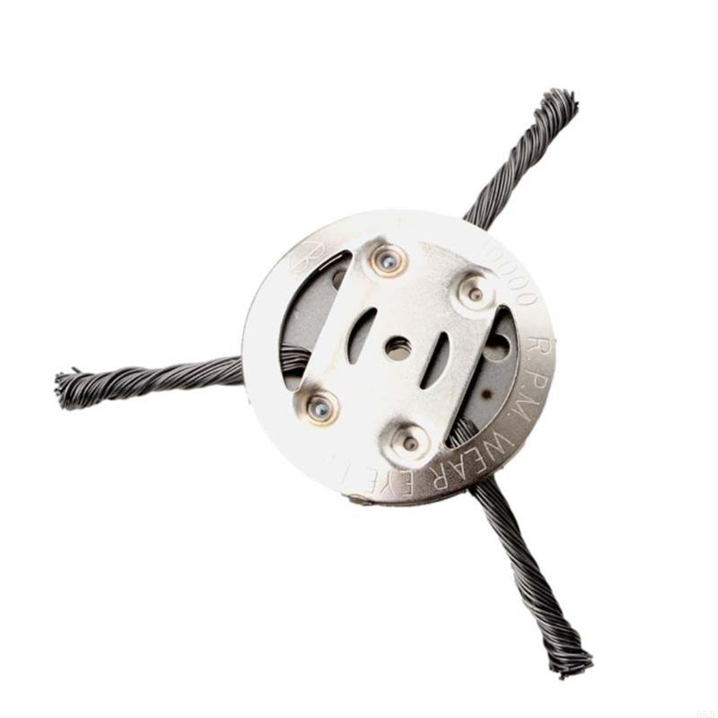 652F Steel Wire Grass Trimmer for Head Weeding Plate Swing Metal Blade Lawn Mower Grass Brush Cutter: indigo