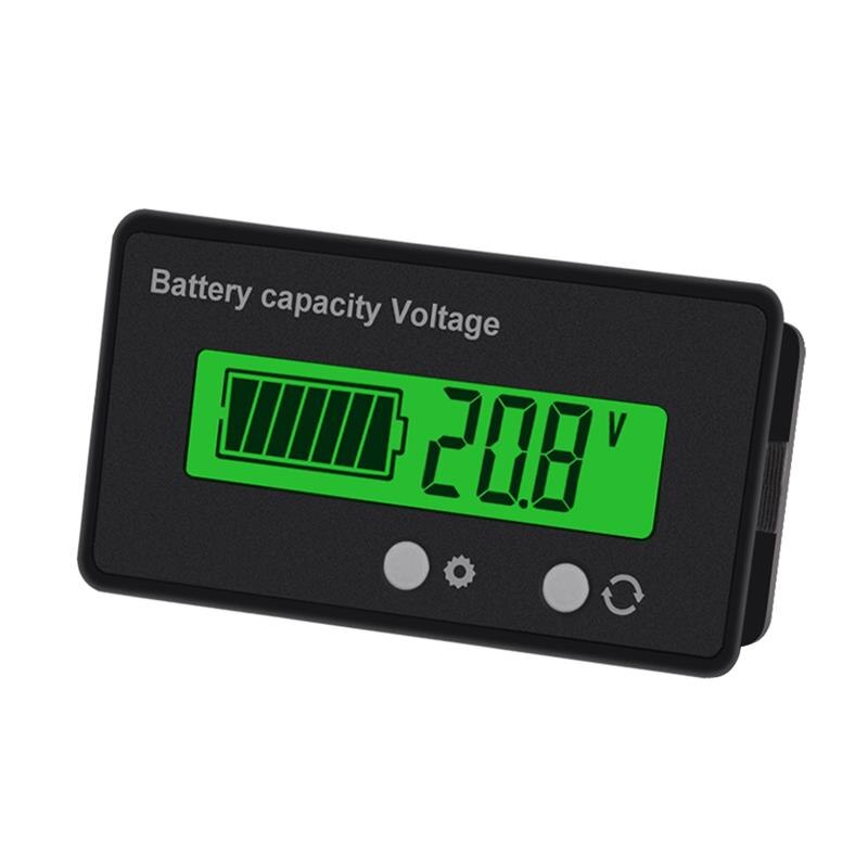 LCD Battery Capacity Monitor Gauge Meter Lead Acid Battery 6-63V Status Bluebacklight Indicator Lithium Battery Capacity Tester