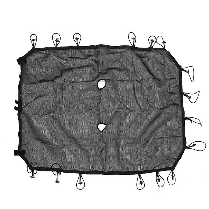 110Cm X 70Cm X 0.5Mm Auto Zonnescherm Volledige Mesh Top Cover Anti Uv Bescherming Voor Jeep voor Wrangler Jk 4 Deur Zwarte Auto Covers