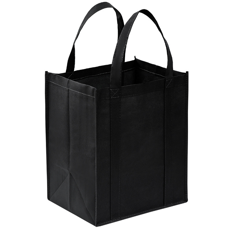 Foldable Shopping Bag Large Capacity Tote Bag Reusable Grocery Pouch Non-Woven Travel Storage Bags Eco Women Shopping Handbag: Beige