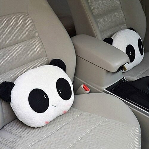 Bilkudde 1 st härlig panda för auto bil nackstöd kudde nackstöd kudde mat bil kudde