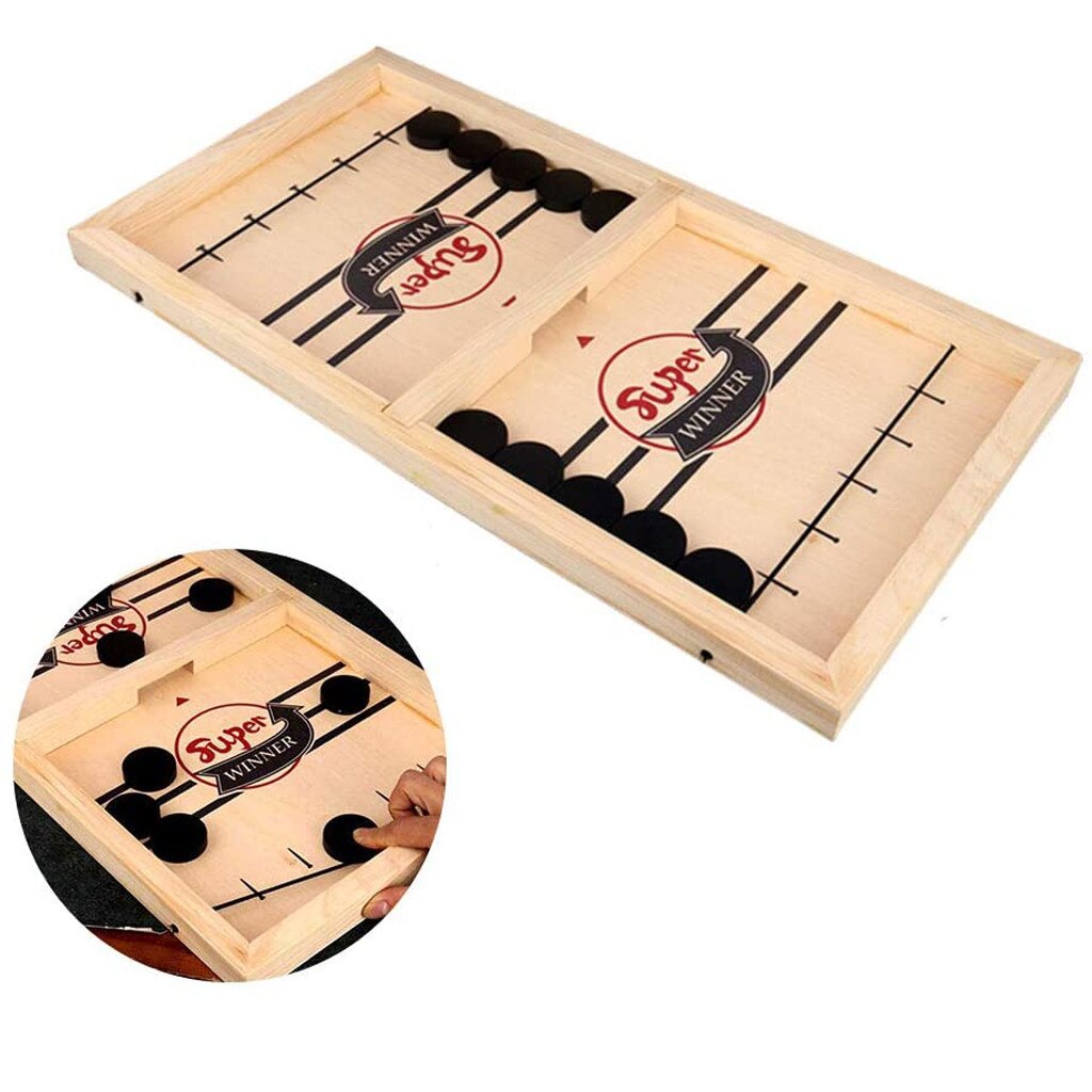 Catapult Chess Bumper Chess Parent-child Interactive Sling Puck Table Game Desktop Board Battle Party 2 In 1 Ice Hockey Games