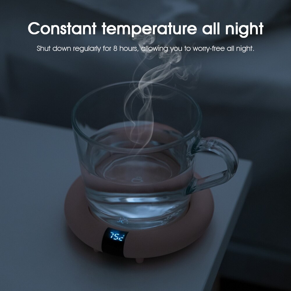 YAJIAO inteligente para automóbil calentador de café taza calentador 3 velocidad de temperatura de Control para leche de café agua de Navidad 220V/20W