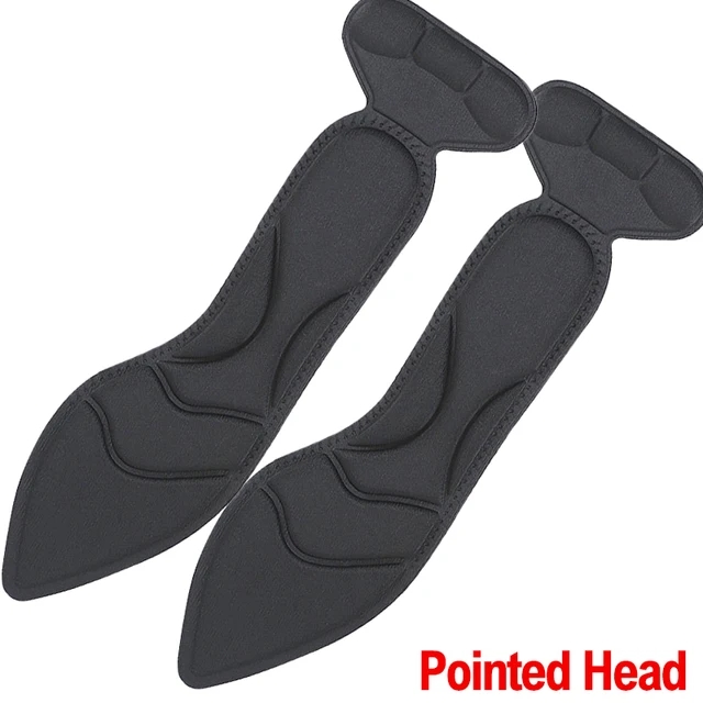 2/4 pezzi tacco alto sottopiede in Memory Foam inserti tallone Post posteriore traspirante antiscivolo per scarpe da donna solette di supporto per arco di scarpe: Blu / 4