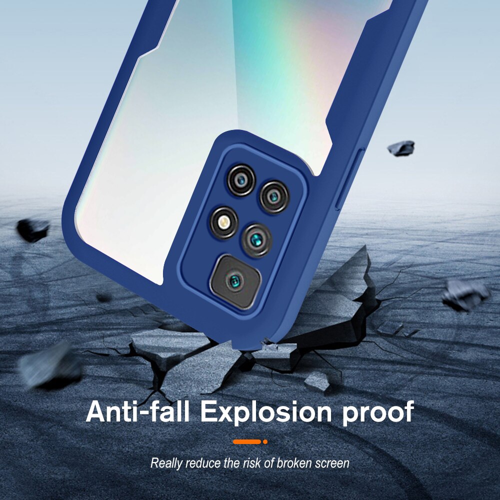 360 Graden Full Body Bescherm Shell Voor Xiaomi Redmy 10 Case Redmi 10 Redmi10 21061119DG 4G Tpu + Pc dubbelzijdig Shockproof Coque