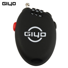 Giyo Multi Functie Mini Kabel Fietsslot 3 Digit Wachtwoord Fietsslot Fietsen Helm Lock Anti Diefstal Code Hangslot Lock voor Fiets