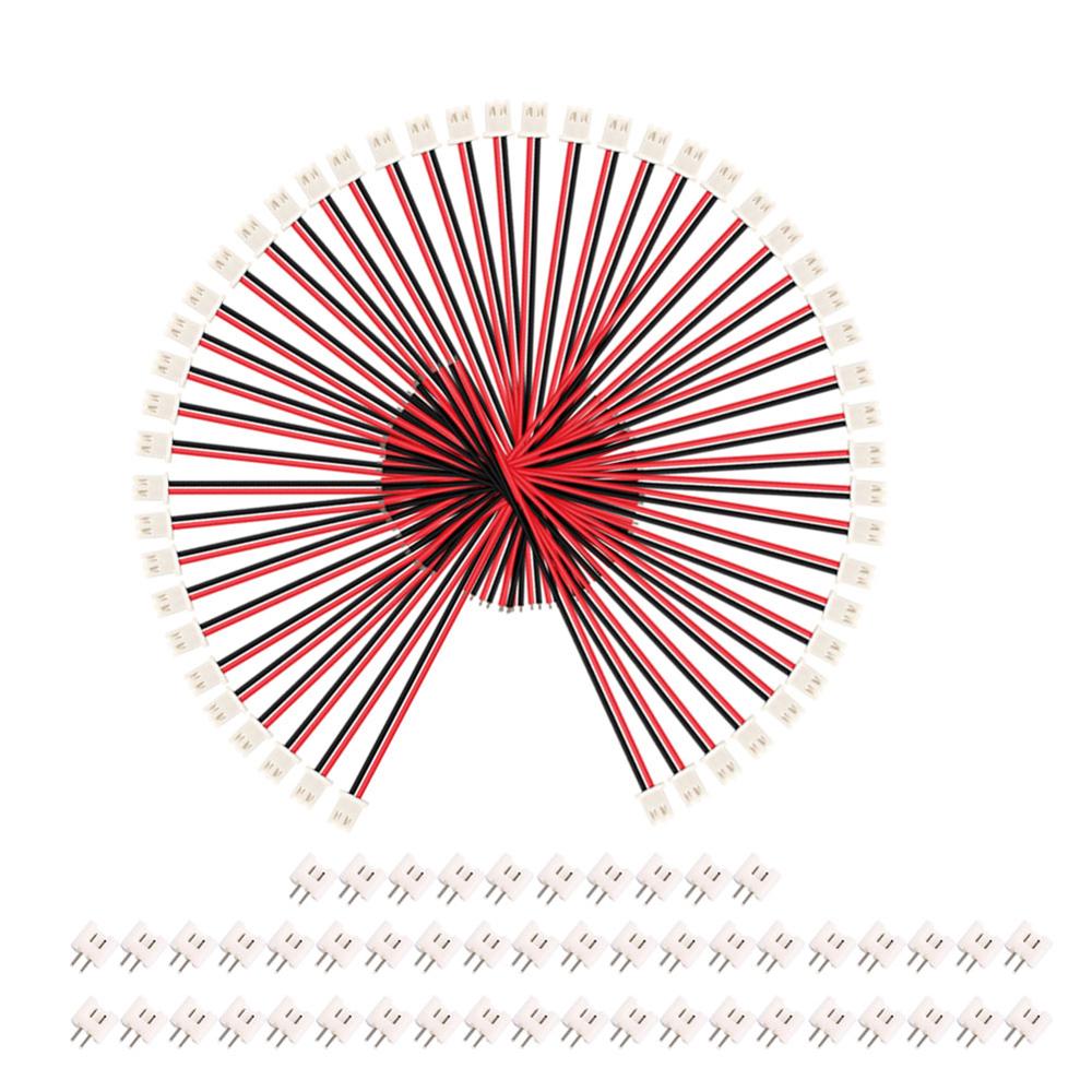 10/20/50 Sets 2 Wires Battery Plug Connector JST XH 2.5-2 Pin Battery Connector Plug Female & Male With 120MM Wire