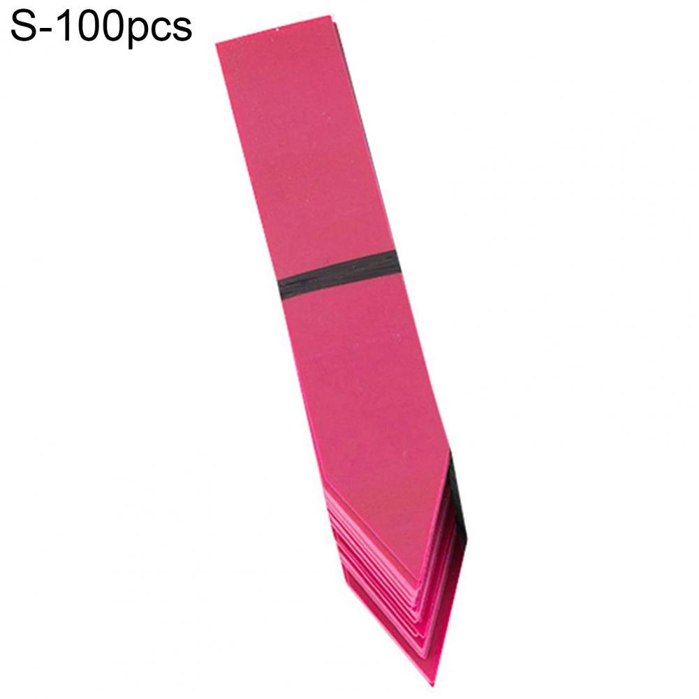 100Pcs Useful Plant Labels Waterproof Durable PVC Mini Waterproof Plant Labels: S / Red