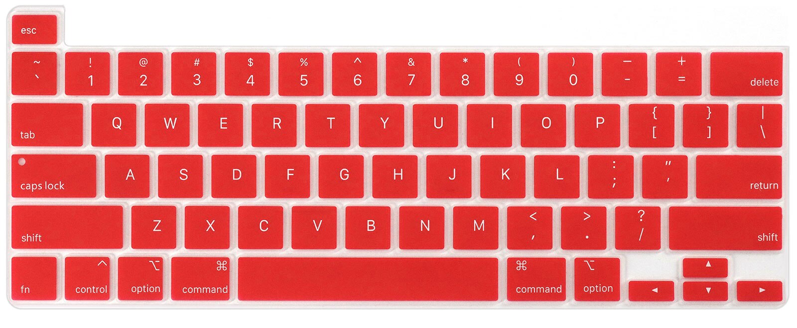 Us Layout Voor Macbook Pro 13 M1 Chip A2338 Toetsenbord Cover Silicium Voor Macbook M1 Chip Pro 13 A2338 toetsenbord Skin Protector: US Red