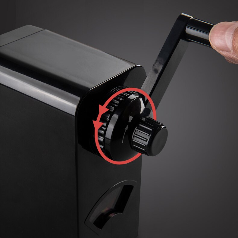 Afilador de lápices para bocetos, manivela de mano con contenedor, herramientas profesionales de pintura, papelería para artistas, suministros escolares