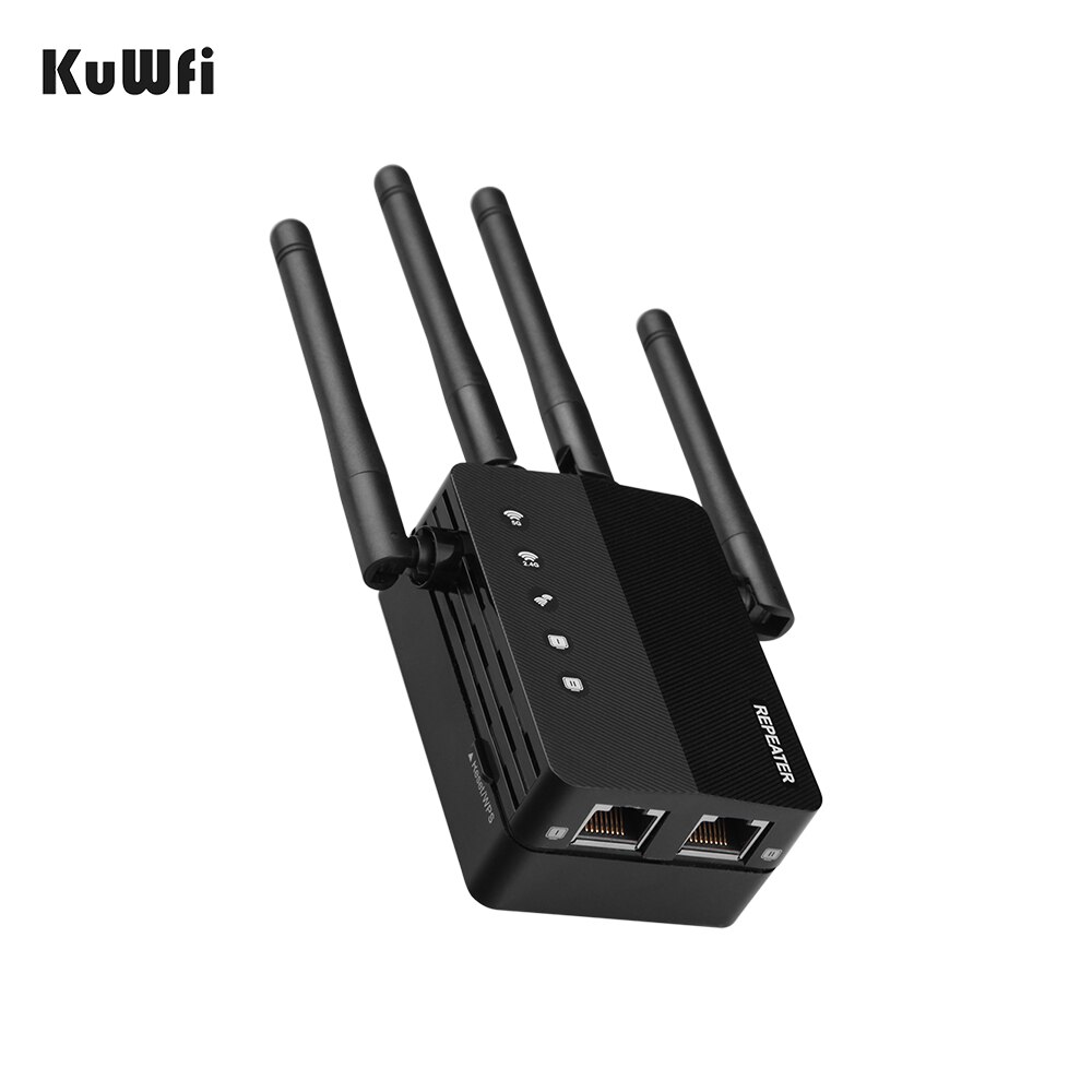 KuWFi 1200Mbps Wireless Repeater Dual Band 2.4G&5.8G Wifi Range Extender Wi-fi Amplifier Signal Booster Repetidor Wireless AP