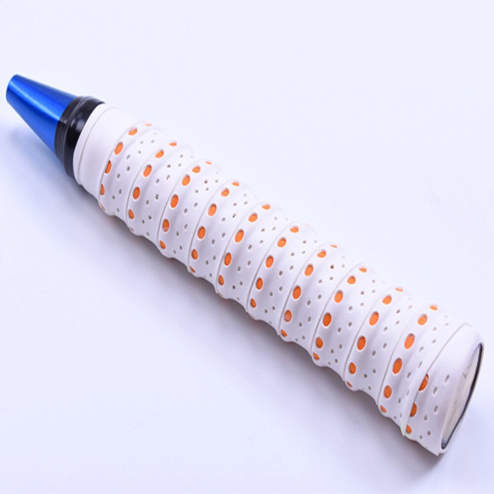 Bádminton mango Overgrip cinta Banda de sudor antideslizante raqueta empuñadura palo de pesca caña de pescar cintas de correa de bádminton deportes partes: Blanco