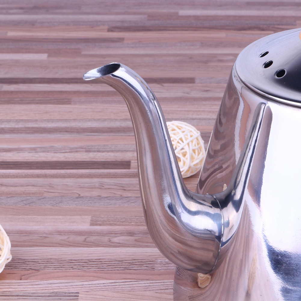 1.5l kök i rostfritt stål tekanna kaffekanna vatten induktion spis platt vattenkokare tekanna brinnande te öppen vattenkokare