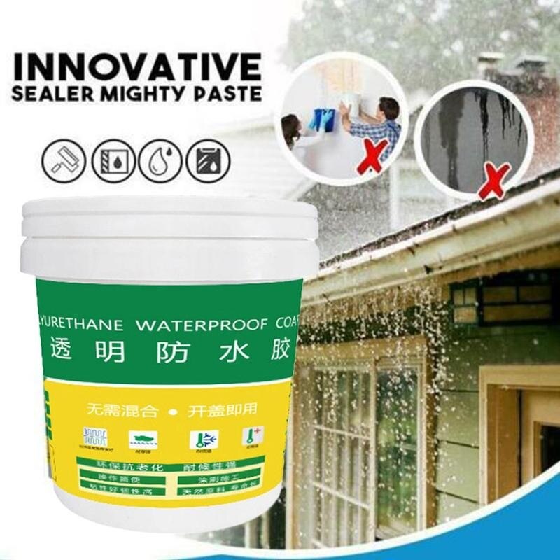 Pâte adhésive transparente en polyuréthane, 300ML, étanche, pour revêtement de toit, salle de bain, maison, O6W2