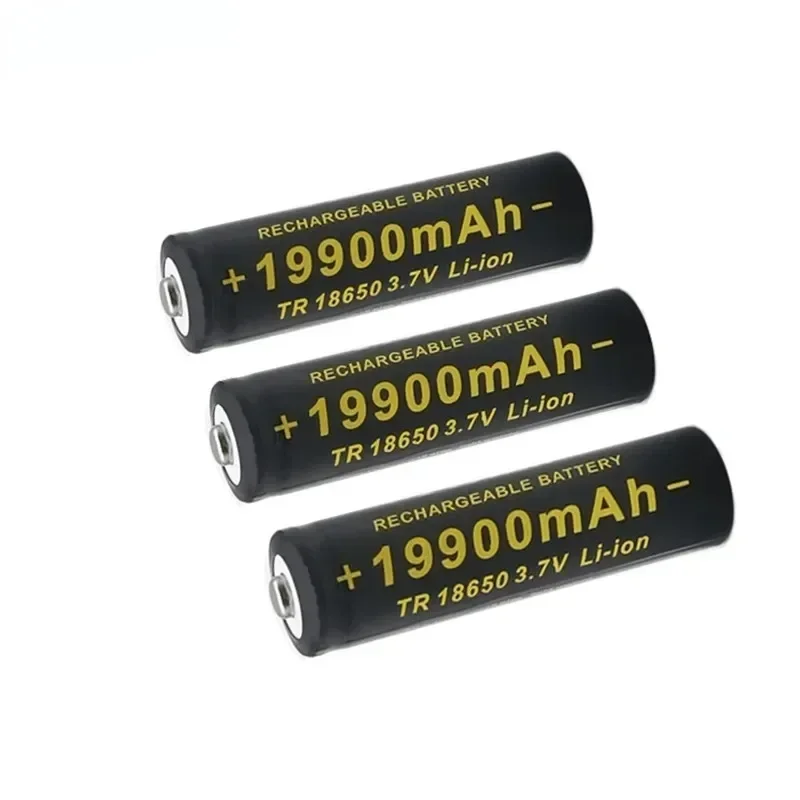 2025 100 % neuer 3,7 V 18650 19900 mAh Hochleistungsakku, Lithium-Ionen-Akku für Taschenlampenbatterien