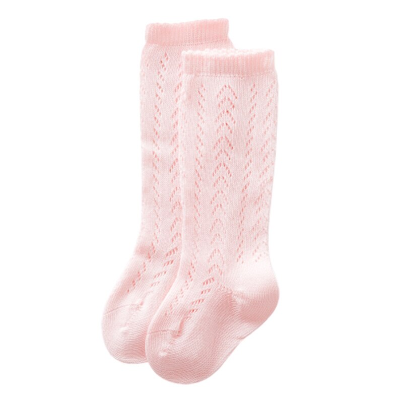 Kinderen Baby Meisjes Mode Sokken Hol Kniehoge Sokken Comfortabel Effen Kleur Sokken Voor Kids Peuter Baby Meisjes: Roze / 2-3 years old