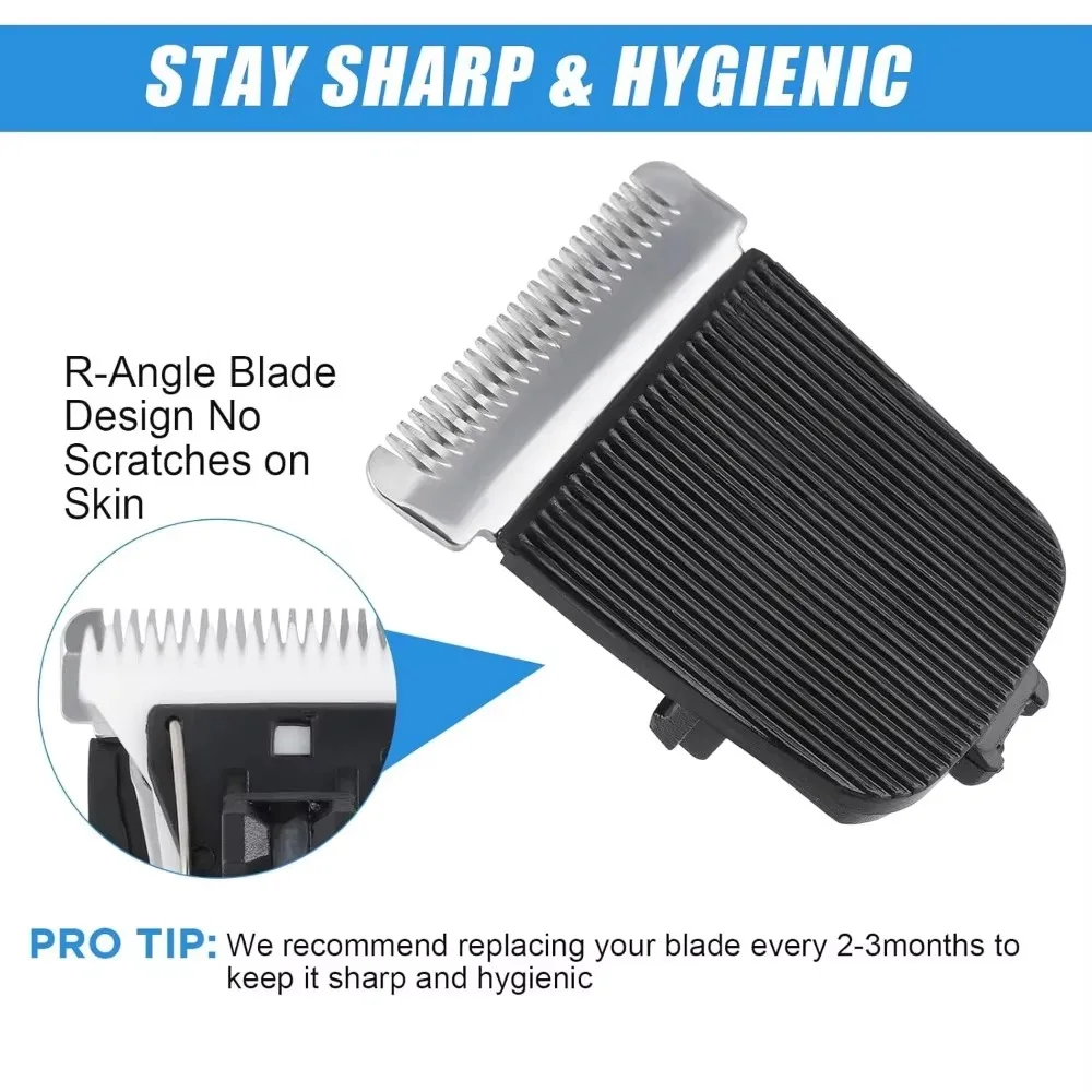 Replacement Blade for Clipper Blades Fit Compatible with Manscaped The Lawn Mower 4.0 3.0 2.0 Electric Groin Hair Trimmer: light green