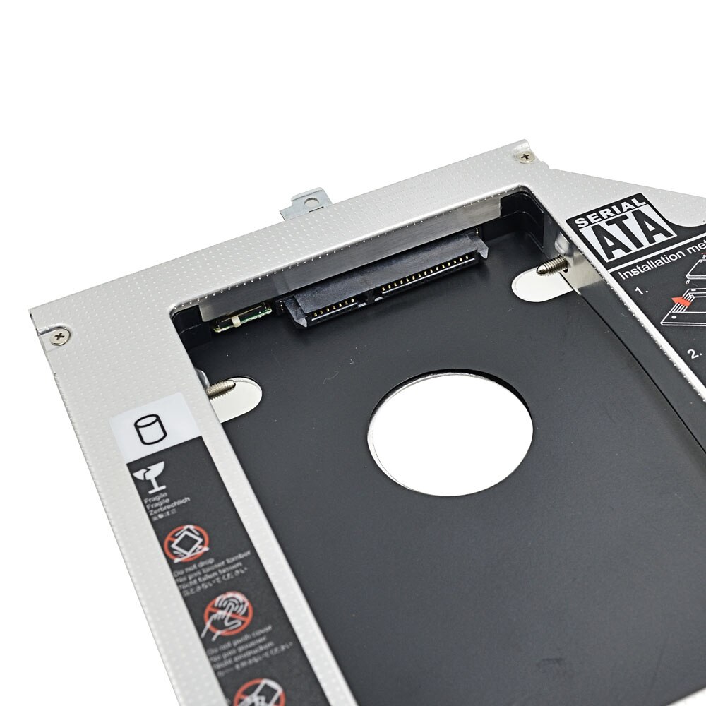 Caddy-2 ° hdd 12.7mm sata iii, indicador duplo de led, de alta qualidade, para dell latitude e5400 e5410 e5420 e5500 e5510 e5520 partes