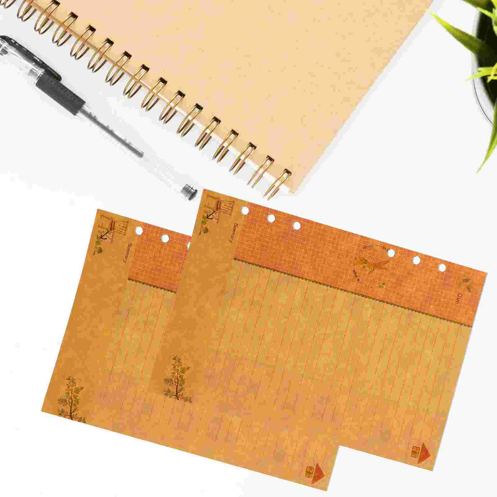 2Pcs A5 Refill Papier Losse Blad Papier Losbladige Inserts Papers Voor Schrijven