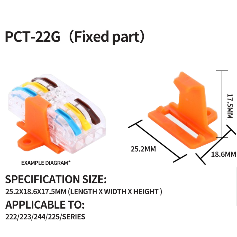 Conector de cableado rápido de salida múltiple, Cable de cableado divisor Universal, bloque de terminales de empuje, cableado rápido Universal SPL 222 23