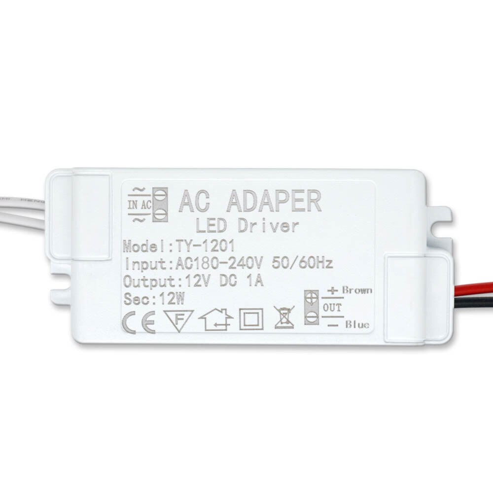 Led Driver 12V Voeding Met Case Voor Leds 220 12V 1A2A3A Voeding Controle Verlichting Transformers voor Led Light Strip