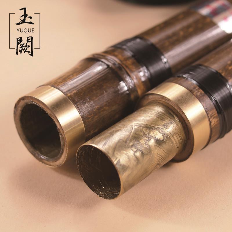 YUQUE Chinese Vertical Bamboo Flute / XIAO Detachable Transverse Bamboo Flute Musical Instruments Key of G, F (Two Section)