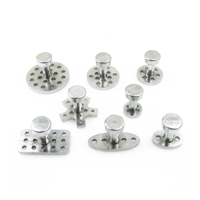 Kit de herramientas automáticas para coche, lengüetas extractoras de pegamento de aluminio para ventosa, 8 tamaños, novedad de