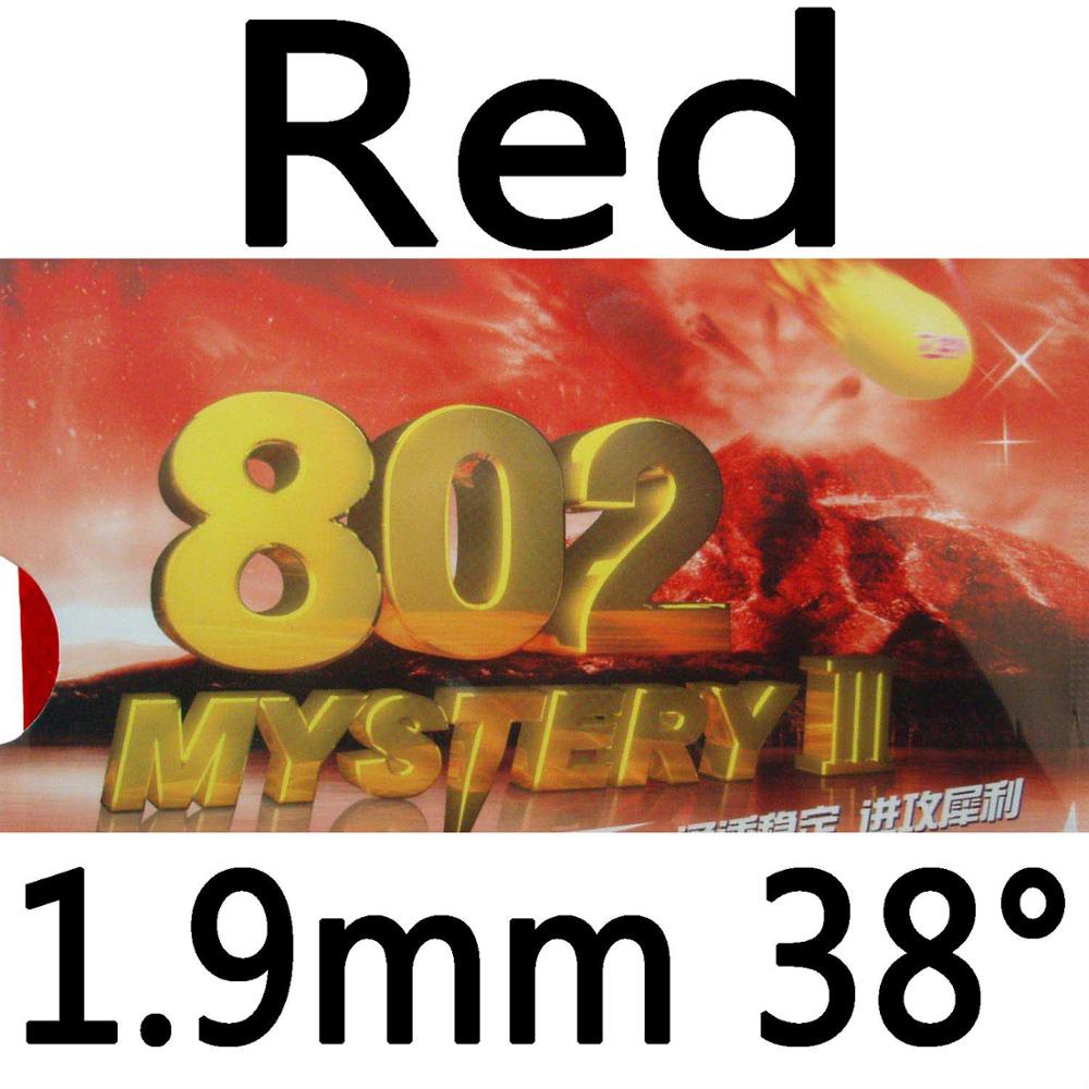 RITC 729 Friendship 802 Mystery III short pips-out table tennis / pingpong rubber with sponge: red 1.9mm H38