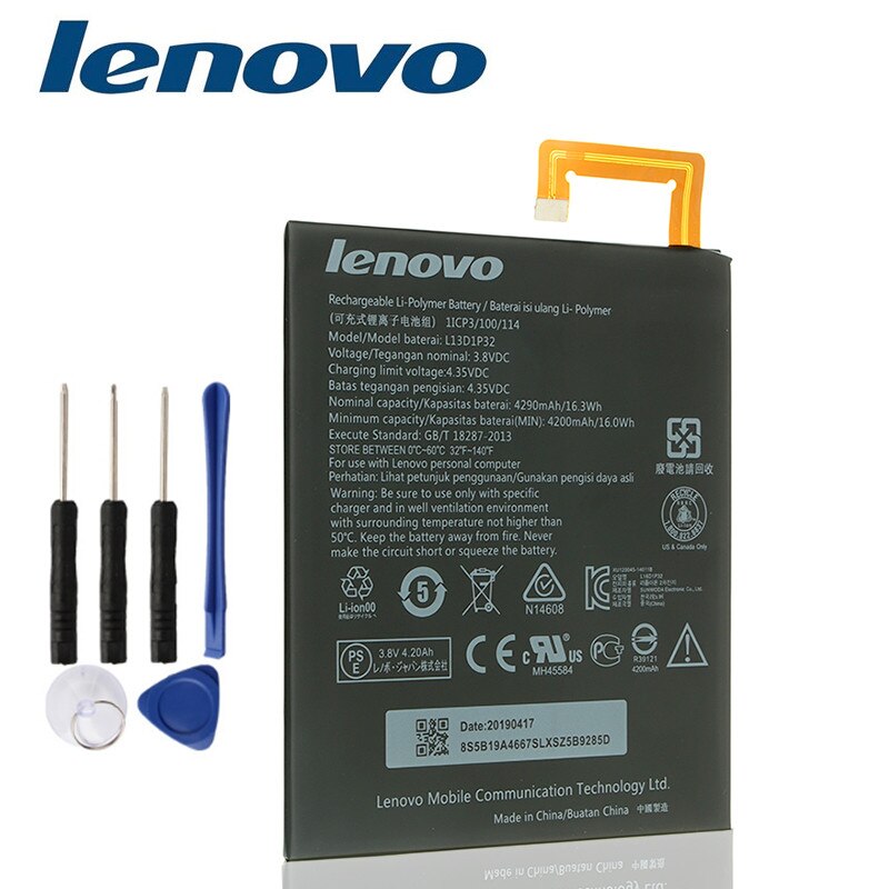 Lenovo Tab S8 S8-50 S8-50L S8-50LC S8-50F Tab 2 A8-50 A5500 A8-50F A8-50LC TAB3 8 TB3-850F TB3-850M Tablet L13D1P32 batterij