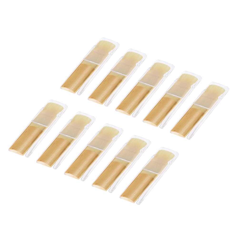 Ammoon Alto Saxophone Reeds - Bamboo - Strength 2.0, 2.5, 3.0 - 10 Pcs/Box