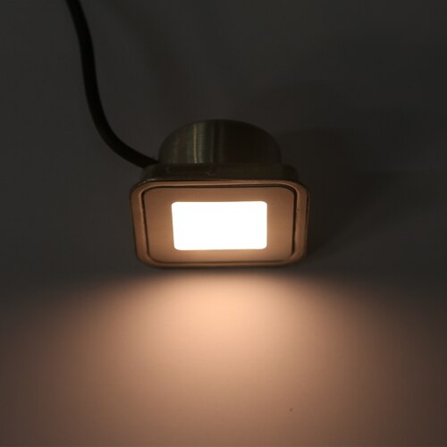 Iluminación empotrada para exteriores, IP67 DC12V 0,6 W, luz decorativa para jardín, adoquines LED SMD, lámparas de escalera con caja de inserción: Color blanco cálido