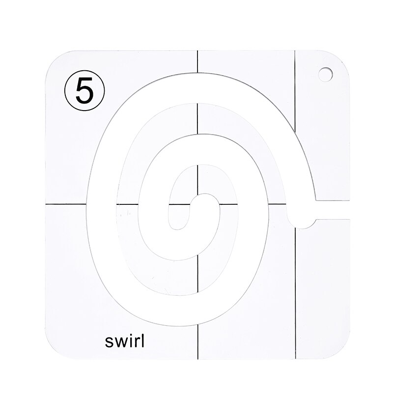 LMDZ 12 Kinds of Sewing Templates Patchwork Rulers Sewing Machine Quilter's Ruler Sewing Stencil Tool Sewing Accessories: type 3