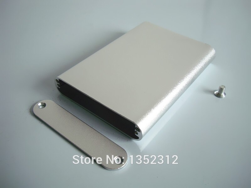 6 stks/partij 61*13*85mm Aluminium Box Enclousure Case Project elektronische voor PCB DIY slivery Aluminium shell aluminium power box