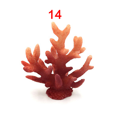 Symulacja akwarium żywe żywiczne ozdoby koralowe sztuczny koral ozdoby akwariowe kolorowe koralowe ozdoby akwariowe: Jasno szary