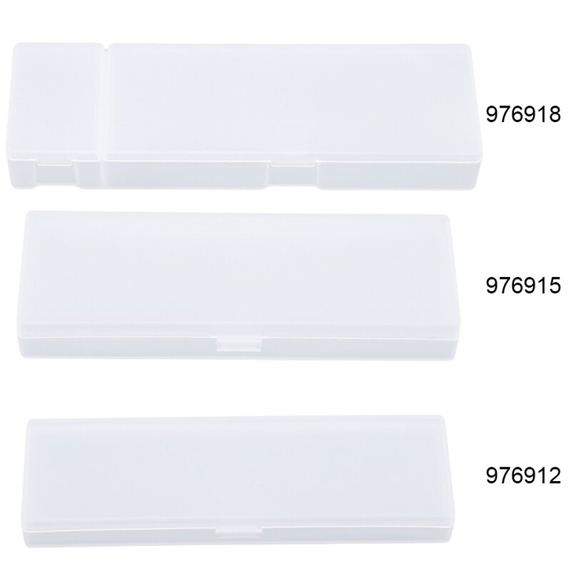 1 Pc Multifunctionele Pure Kleur Plastic Student Etui Home Office Opslag Briefpapier Pouch Office Supply: Medium(White)