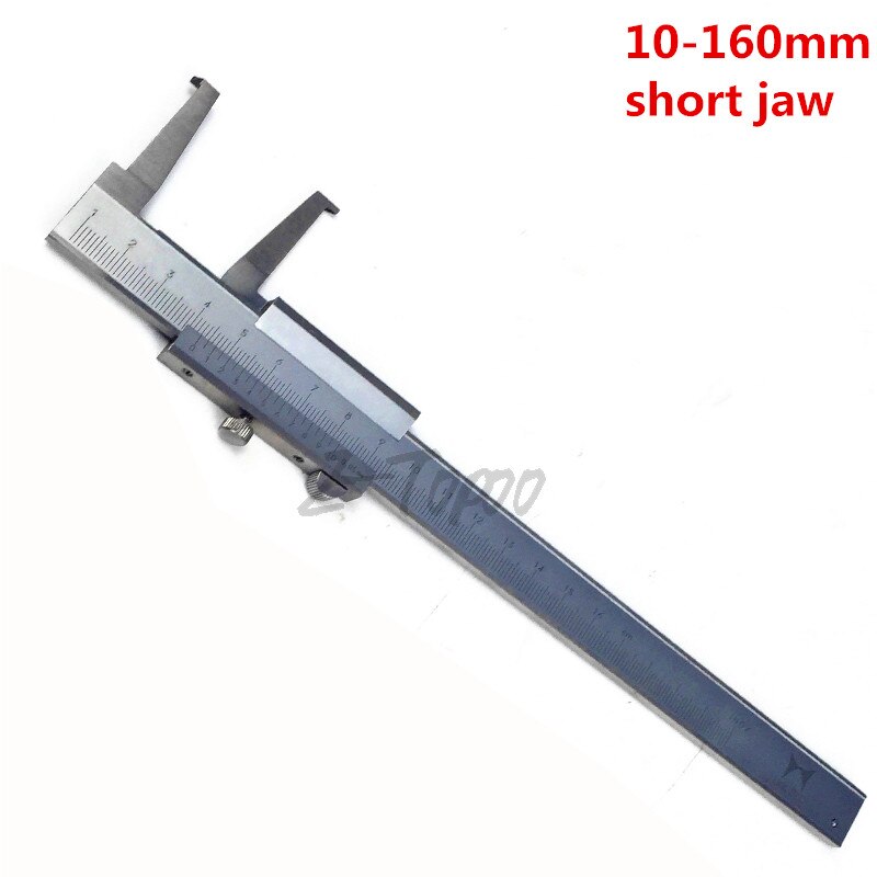 Binnen Groef Schuifmaat 10-160Mm 0.02Mm Rvs Innerlijke Schuifmaat Binnen Slider Schuifmaat Meten: short jaw