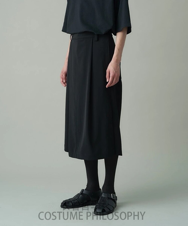 Pantaloni da uomo primavera ed proprietà nuovo stile capri gonna samurai asimmetrica allentata scura tendenza moda per il tempo libero