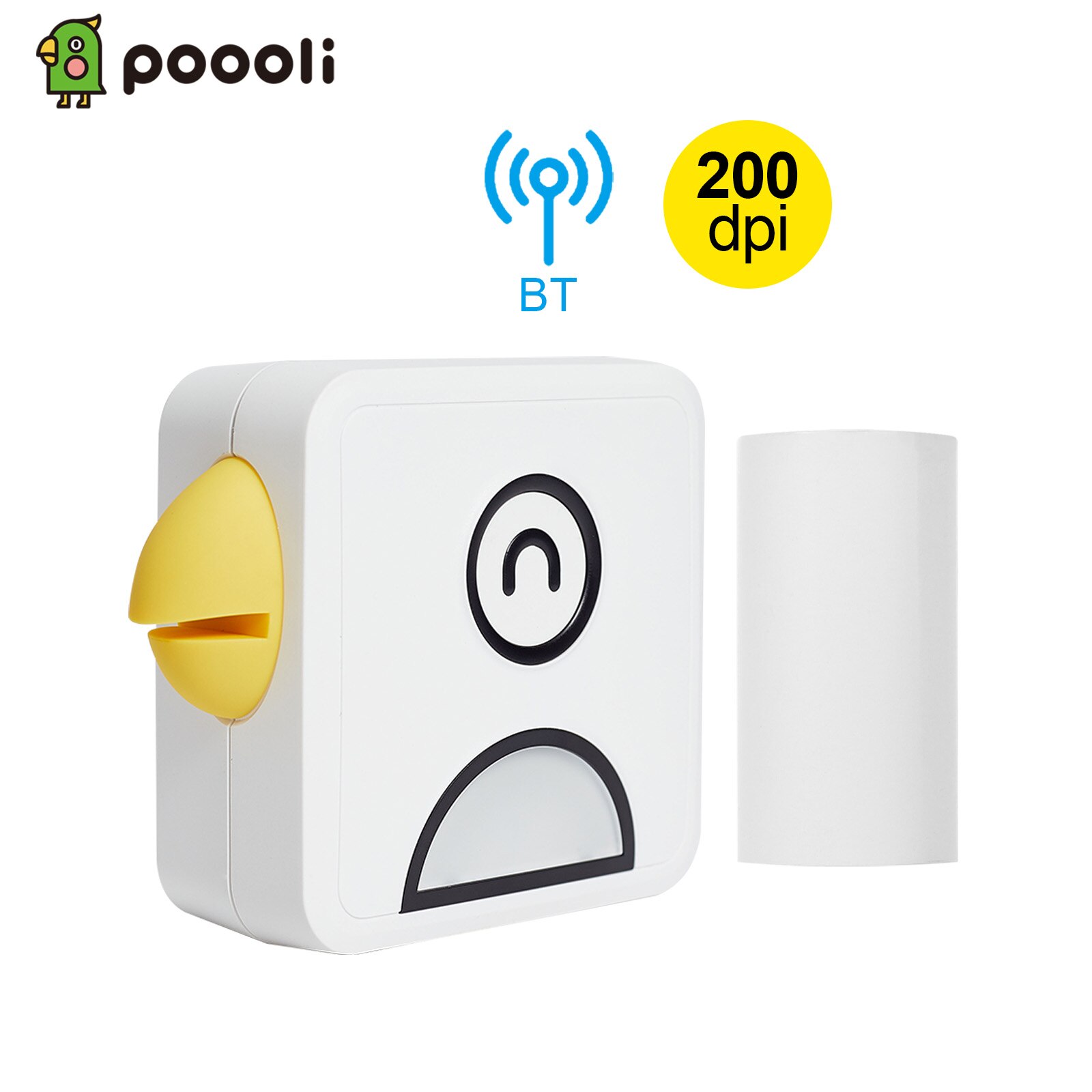 Poooli L1 Pocket Photo Thermal Printer 200dpi 58mm Wireless BT Memo Lists Printer for Printing Labels Photos Making Journals: L1 Yellow
