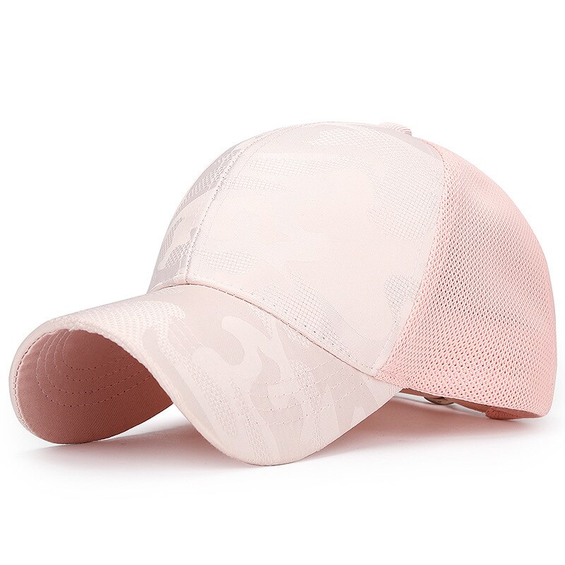Quick Dry Sport Hoed Lichtgewicht Ademend Ongestructureerde Zachte Run Cap Mannen Vrouwen Unisex Ballcap: Pink 