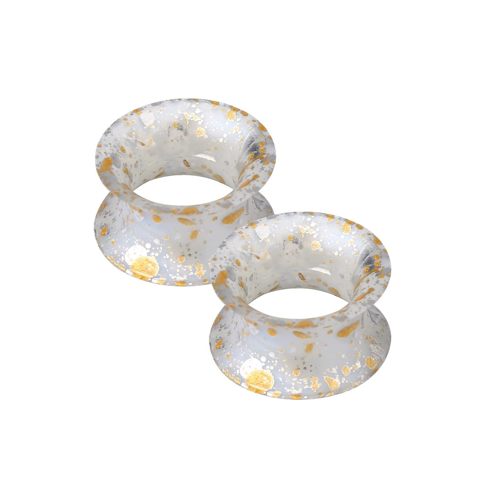 2PCS Soft Silicone Ear Gauges Flexible Ear Skin Tunnels Earlets Plugs Stretcher Expander Set Ear Piercing Jewelry 3-25mm