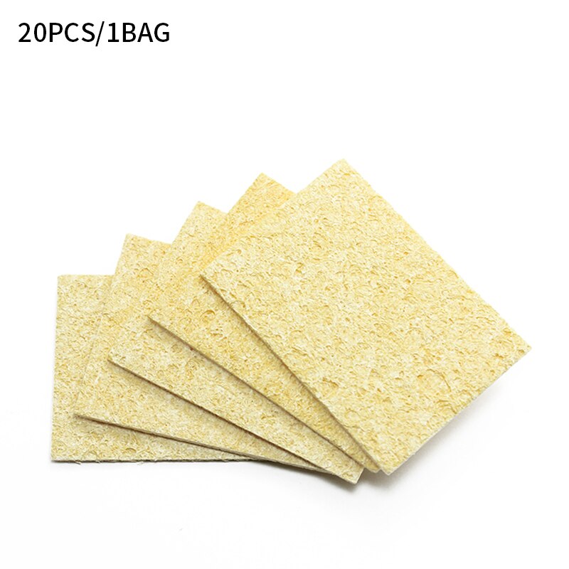 Cleaning Sponge Cleaner Enduring Electric Welding Soldering Iron Electric Soldering Iron Tip Resistant High Temperature Sponge: 20PCS