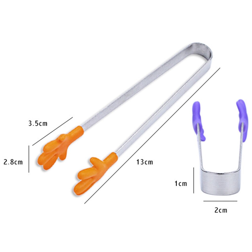 1Pcs Mini Siliconen Hand Vorm Pannenkoeken Cookies Tang Serveren Clips Keuken Gadgets