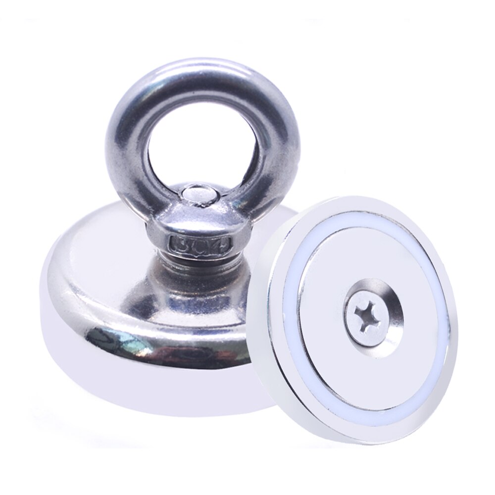 Starke Magnet Topf Angeln Magnet Tiefe Meer Salvage Magnetische Haken Permanent Neodym NdFeB Magnetischen Angeln Werkzeug mit Seil