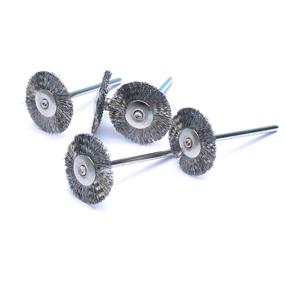 Brocas de Metal para uñas, Cepillo giratorio de 3/32 pulgadas para manicura, taladros eléctricos, herramientas de limpieza de alambre de cobre, accesorios de Arte de uñas, 1 ud.
